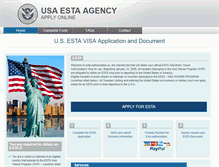 Tablet Screenshot of esta-authorization.us